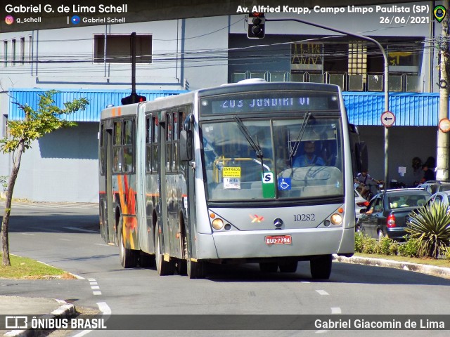 Rápido Campinas 10282 na cidade de Campo Limpo Paulista, São Paulo, Brasil, por Gabriel Giacomin de Lima. ID da foto: 10119263.