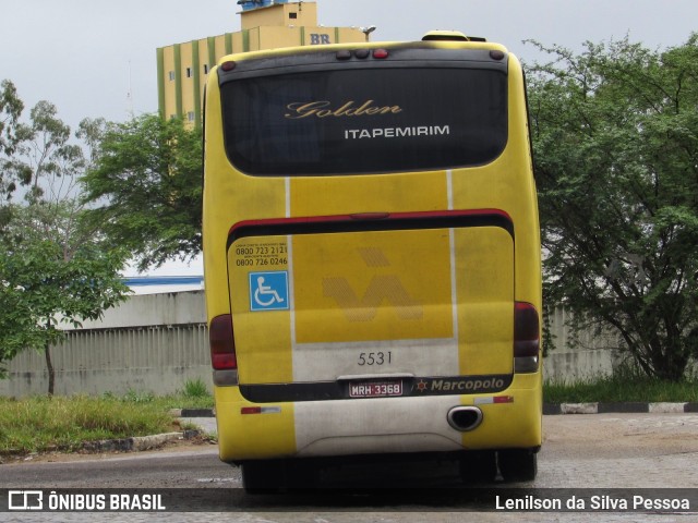 Viação Itapemirim 5531 na cidade de Caruaru, Pernambuco, Brasil, por Lenilson da Silva Pessoa. ID da foto: 10117990.