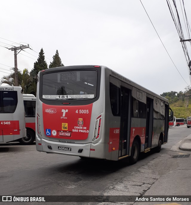 Allibus Transportes 4 5005 na cidade de São Paulo, São Paulo, Brasil, por Andre Santos de Moraes. Número da foto: #10118233.