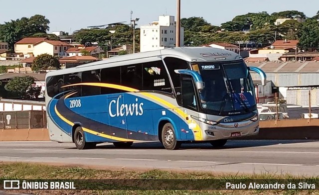 Viação Clewis 21908 na cidade de Betim, Minas Gerais, Brasil, por Paulo Alexandre da Silva. ID da foto: 10118749.