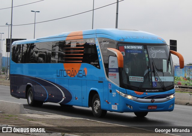 Litorânea Transportes Coletivos 5983 na cidade de São Paulo, São Paulo, Brasil, por George Miranda. ID da foto: 10122048.