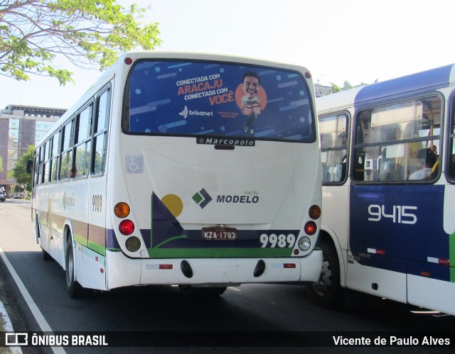 Viação Modelo 9989 na cidade de Aracaju, Sergipe, Brasil, por Vicente de Paulo Alves. ID da foto: 10123198.