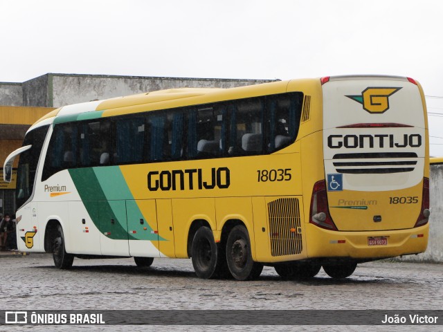 Empresa Gontijo de Transportes 18035 na cidade de Feira de Santana, Bahia, Brasil, por João Victor. ID da foto: 10121764.