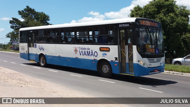 Empresa de Transporte Coletivo Viamão 1033 na cidade de Viamão, Rio Grande do Sul, Brasil, por JULIO SILVA. ID da foto: 10123042.