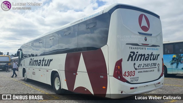 Rimatur Transportes 4303 na cidade de Curitiba, Paraná, Brasil, por Lucas Weber Calizario. Número da foto: #10120584.