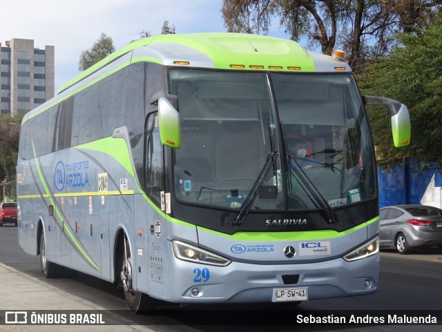 Ônibus Particulares TRANSPORTES ARZOLA 29 na cidade de Calama, El Loa, Antofagasta, Chile, por Sebastian Andres Maluenda. ID da foto: 10121936.