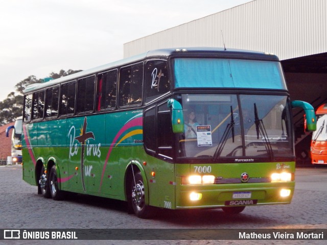 Retirus Tur Transporte e Turismo 7000 na cidade de Curitiba, Paraná, Brasil, por Matheus Vieira Mortari. ID da foto: 10121268.