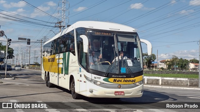 Viação Nacional 16110 na cidade de São José dos Campos, São Paulo, Brasil, por Robson Prado. ID da foto: 10121616.