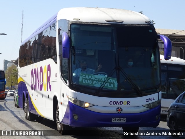 Condorbus 2264 na cidade de Estación Central, Santiago, Metropolitana de Santiago, Chile, por Sebastian Andres Maluenda. Número da foto: #10121891.
