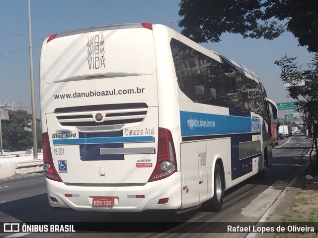 VIDA - Viação Danúbio Azul 18001 na cidade de São Paulo, São Paulo, Brasil, por Rafael Lopes de Oliveira. Número da foto: #10119903.