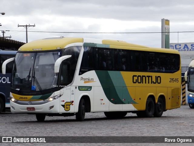 Empresa Gontijo de Transportes 21545 na cidade de Vitória da Conquista, Bahia, Brasil, por Rava Ogawa. ID da foto: 10121201.