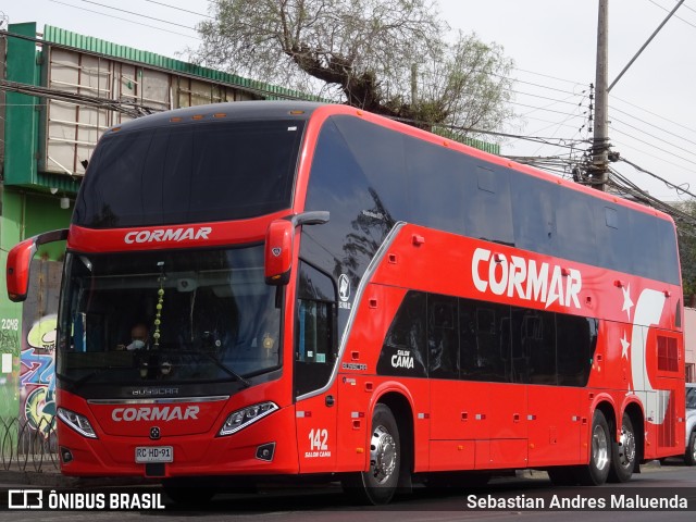 Cormar Bus 142 na cidade de Calama, El Loa, Antofagasta, Chile, por Sebastian Andres Maluenda. ID da foto: 10121924.