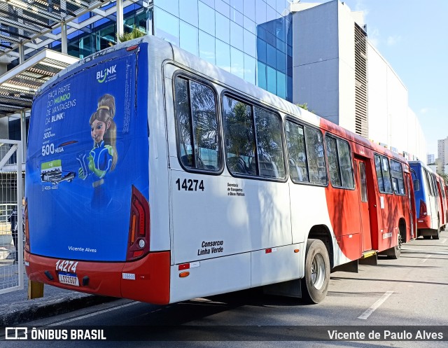 Expresso Unir 14274 na cidade de Belo Horizonte, Minas Gerais, Brasil, por Vicente de Paulo Alves. ID da foto: 10126403.