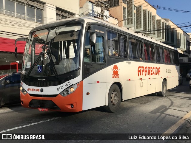 VINSAL - Viação Nossa Senhora Aparecida RJ 187.025 na cidade de Barra Mansa, Rio de Janeiro, Brasil, por Luiz Eduardo Lopes da Silva. ID da foto: 10126638.