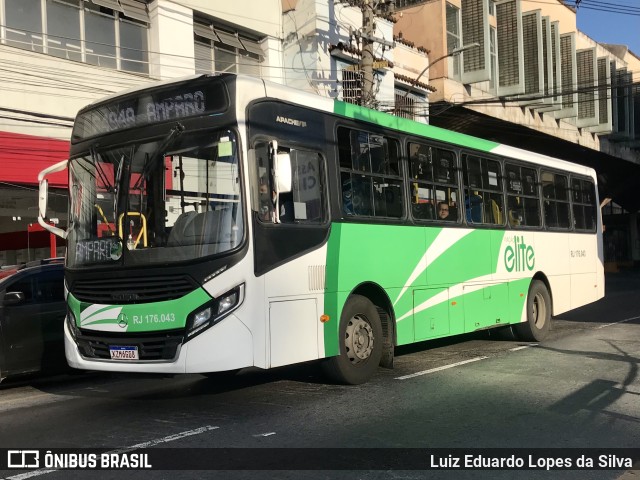 Viação Elite RJ 176.043 na cidade de Barra Mansa, Rio de Janeiro, Brasil, por Luiz Eduardo Lopes da Silva. Número da foto: #10126641.