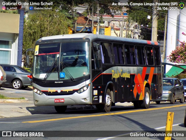 Rápido Campinas 11106 na cidade de Campo Limpo Paulista, São Paulo, Brasil, por Gabriel Giacomin de Lima. Número da foto: #10124977.