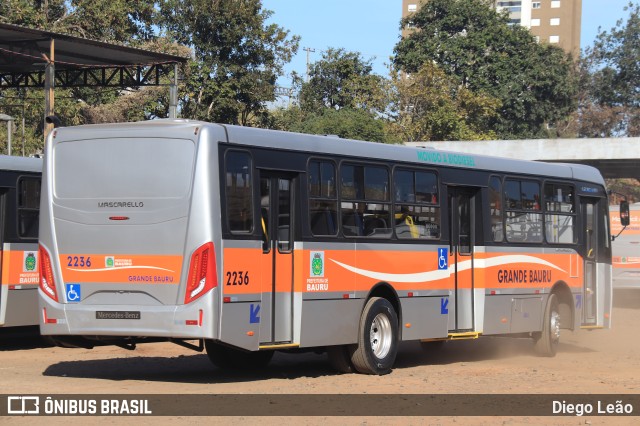 Transportes Coletivos Grande Bauru 2236 na cidade de Bauru, São Paulo, Brasil, por Diego Leão. ID da foto: 10125939.