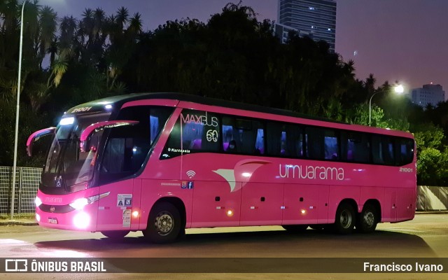 Viação Umuarama 21001 na cidade de Curitiba, Paraná, Brasil, por Francisco Ivano. Número da foto: #10125904.
