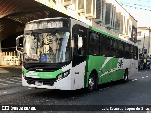 Viação Elite RJ 176.025 na cidade de Barra Mansa, Rio de Janeiro, Brasil, por Luiz Eduardo Lopes da Silva. Número da foto: #10124878.