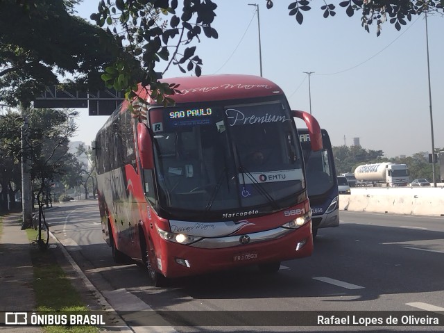 Empresa de Ônibus Pássaro Marron 5681 na cidade de São Paulo, São Paulo, Brasil, por Rafael Lopes de Oliveira. ID da foto: 10123655.