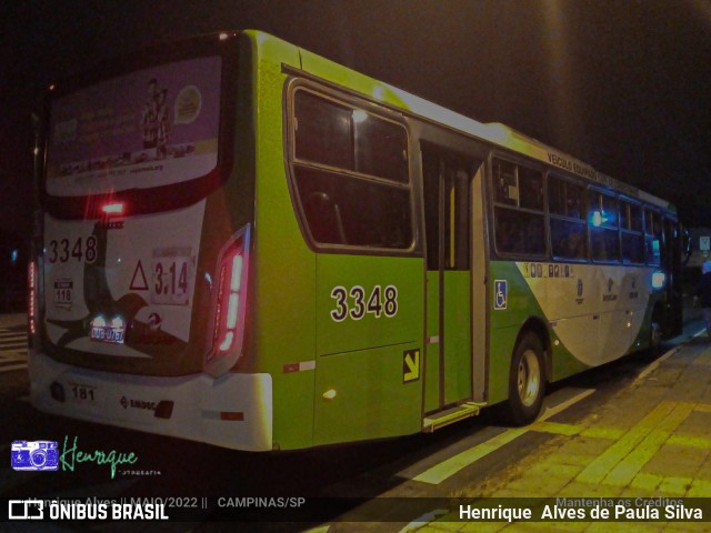 VB Transportes e Turismo 3348 na cidade de Campinas, São Paulo, Brasil, por Henrique Alves de Paula Silva. ID da foto: 10125518.