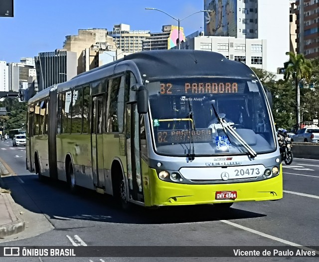 Viação Getúlio Vargas 20473 na cidade de Belo Horizonte, Minas Gerais, Brasil, por Vicente de Paulo Alves. ID da foto: 10126246.