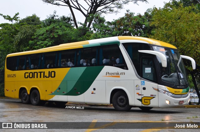 Empresa Gontijo de Transportes 18025 na cidade de São Paulo, São Paulo, Brasil, por José Melo. ID da foto: 10126206.