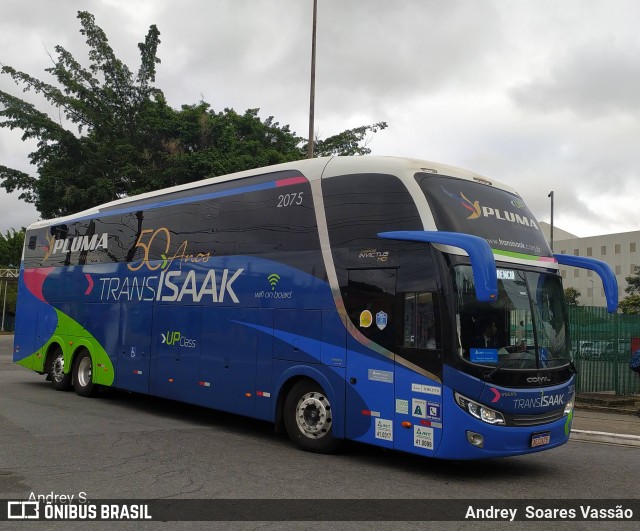 Trans Isaak Turismo 2075 na cidade de São Paulo, São Paulo, Brasil, por Andrey  Soares Vassão. Número da foto: #10124541.