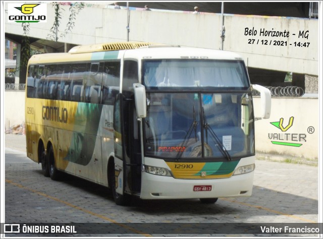 Empresa Gontijo de Transportes 12910 na cidade de Belo Horizonte, Minas Gerais, Brasil, por Valter Francisco. ID da foto: 10129885.