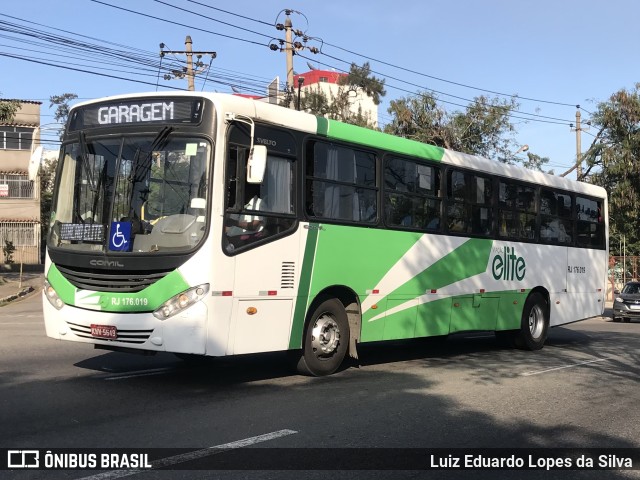 Viação Elite RJ 176.019 na cidade de Volta Redonda, Rio de Janeiro, Brasil, por Luiz Eduardo Lopes da Silva. ID da foto: 10129251.