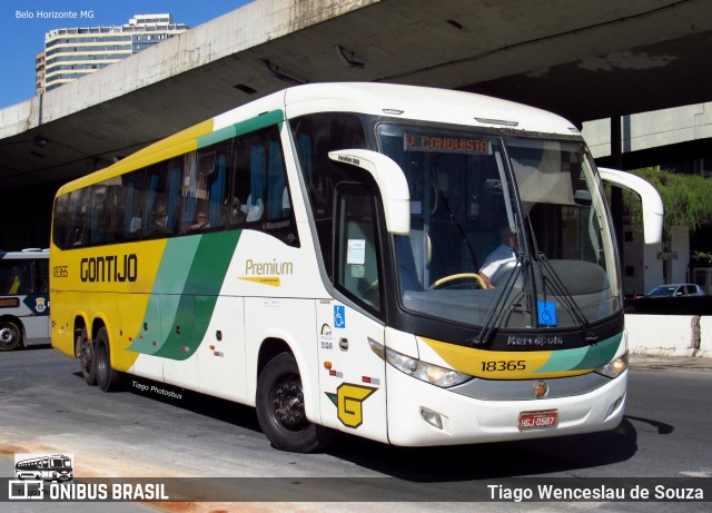 Empresa Gontijo de Transportes 18365 na cidade de Belo Horizonte, Minas Gerais, Brasil, por Tiago Wenceslau de Souza. ID da foto: 10129222.