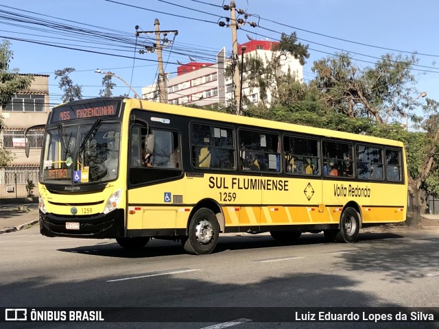 Viação Sul Fluminense 1259 na cidade de Volta Redonda, Rio de Janeiro, Brasil, por Luiz Eduardo Lopes da Silva. Número da foto: #10129236.
