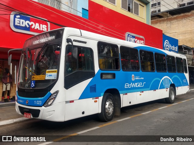 Viação Santa Edwiges e Turismo 1 023 na cidade de Barra do Piraí, Rio de Janeiro, Brasil, por Danilo  Ribeiro. ID da foto: 10129018.