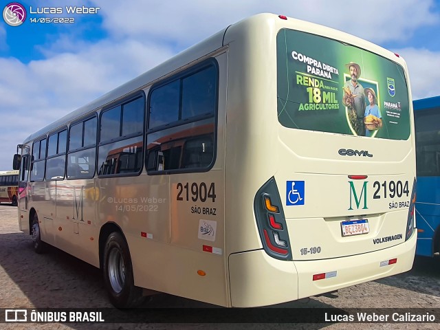 Auto Viação São Braz 21904 na cidade de Curitiba, Paraná, Brasil, por Lucas Weber Calizario. Número da foto: #10129511.