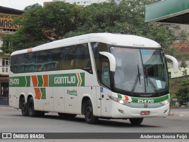 Empresa Gontijo de Transportes 21470 na cidade de Caratinga, Minas Gerais, Brasil, por Anderson Sousa Feijó. ID da foto: 10130624.