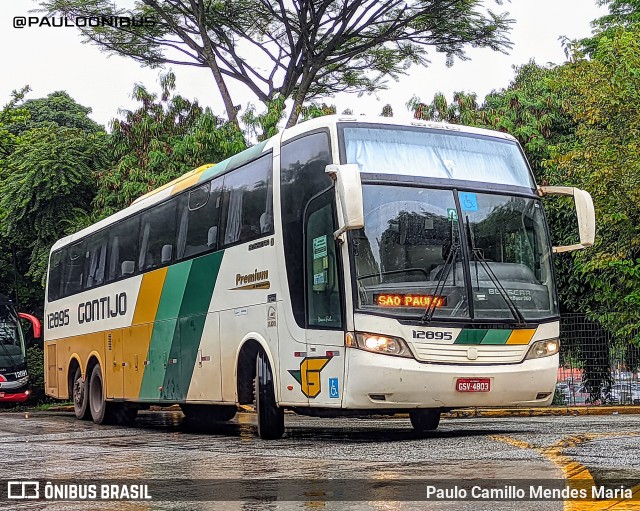 Empresa Gontijo de Transportes 12895 na cidade de São Paulo, São Paulo, Brasil, por Paulo Camillo Mendes Maria. Número da foto: #10132003.