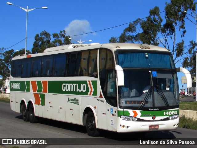 Empresa Gontijo de Transportes 14880 na cidade de Caruaru, Pernambuco, Brasil, por Lenilson da Silva Pessoa. Número da foto: #10130679.