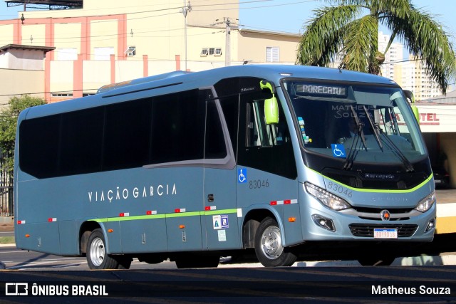 Viação Garcia 83046 na cidade de Londrina, Paraná, Brasil, por Matheus Souza. Número da foto: #10132252.