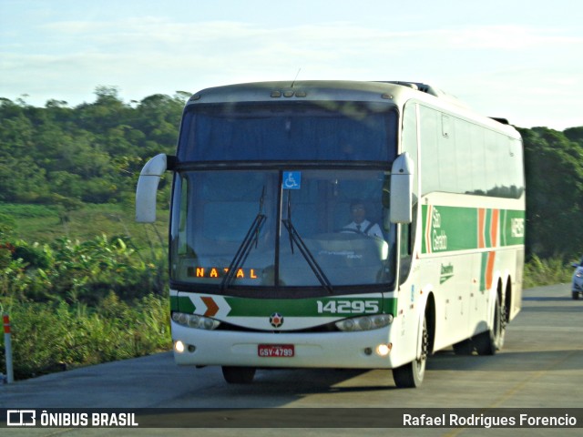 Cia. São Geraldo de Viação 14295 na cidade de São Sebastião, Alagoas, Brasil, por Rafael Rodrigues Forencio. ID da foto: 10132062.