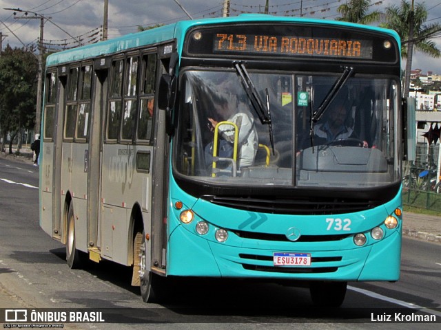 TUSMIL - Transporte Urbano São Miguel 732 na cidade de Juiz de Fora, Minas Gerais, Brasil, por Luiz Krolman. Número da foto: #10130355.