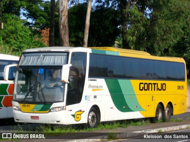 Empresa Gontijo de Transportes 11835 na cidade de Belo Horizonte, Minas Gerais, Brasil, por Kleisson  dos Santos. ID da foto: 10132049.