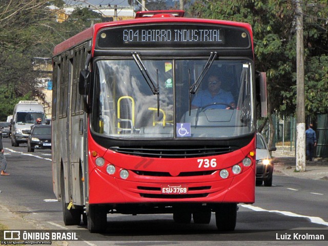 TUSMIL - Transporte Urbano São Miguel 736 na cidade de Juiz de Fora, Minas Gerais, Brasil, por Luiz Krolman. Número da foto: #10130352.