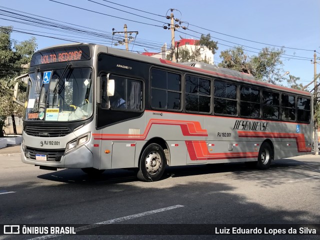 Viação Resendense RJ 192.001 na cidade de Volta Redonda, Rio de Janeiro, Brasil, por Luiz Eduardo Lopes da Silva. Número da foto: #10133586.