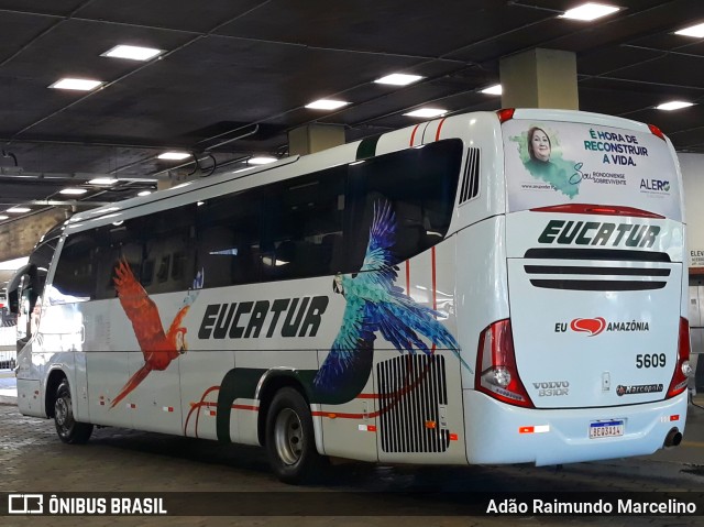 Eucatur - Empresa União Cascavel de Transportes e Turismo 5609 na cidade de Belo Horizonte, Minas Gerais, Brasil, por Adão Raimundo Marcelino. ID da foto: 10135051.