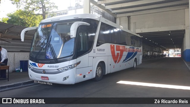 Viação Teresópolis RJ 203.037 na cidade de Rio de Janeiro, Rio de Janeiro, Brasil, por Zé Ricardo Reis. Número da foto: #10133590.