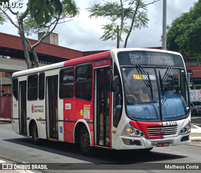 Allibus Transportes 4 5116 na cidade de São Paulo, São Paulo, Brasil, por Matheus Costa. Número da foto: #10133774.