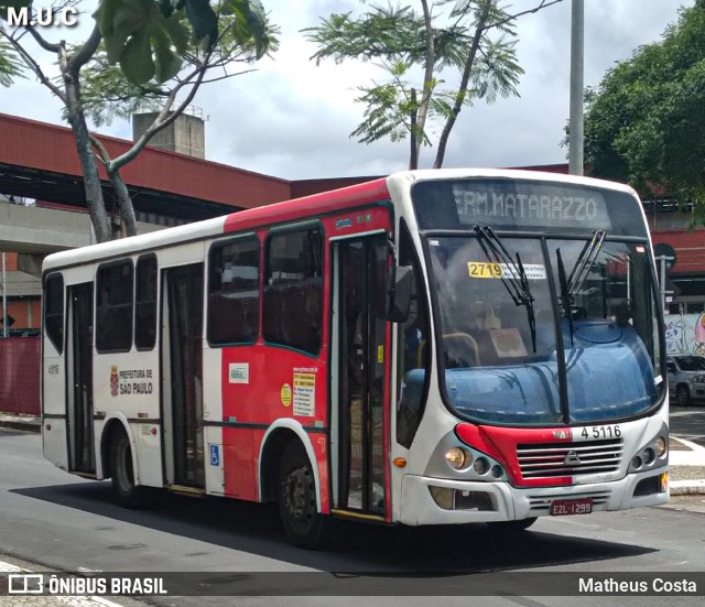 Allibus Transportes 4 5116 na cidade de São Paulo, São Paulo, Brasil, por Matheus Costa. ID da foto: 10133774.