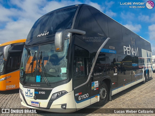 Empresa de Ônibus Nossa Senhora da Penha 61100 na cidade de Curitiba, Paraná, Brasil, por Lucas Weber Calizario. ID da foto: 10133923.