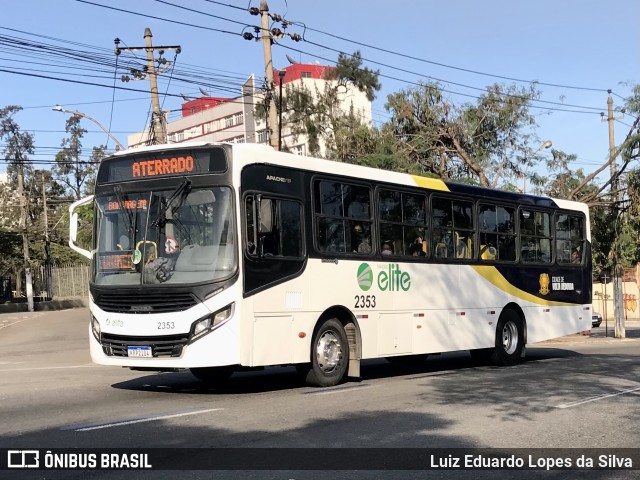 Viação Elite 2353 na cidade de Volta Redonda, Rio de Janeiro, Brasil, por Luiz Eduardo Lopes da Silva. Número da foto: #10133568.