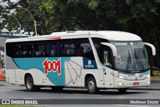 Auto Viação 1001 RJ 108.752 na cidade de Rio de Janeiro, Rio de Janeiro, Brasil, por Matheus Souza. ID da foto: 10135124.